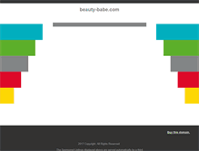 Tablet Screenshot of beauty-babe.com